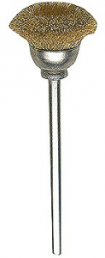 Brass wire cone brush, Ø 13 mm, 2 pcs.