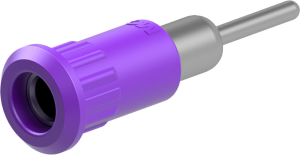 4 mm socket, round plug connection, mounting Ø 8.2 mm, purple, 64.3011-26
