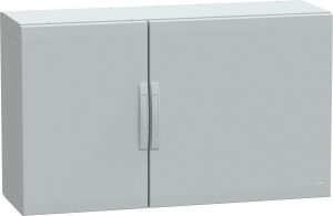 Control cabinet, (H x W x D) 750 x 1250 x 420 mm, IP65, polyester, light gray, NSYPLA7124G