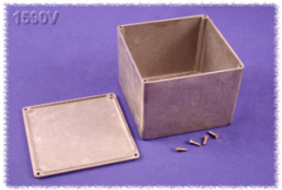 Aluminum die cast enclosure, (L x W x H) 119 x 120 x 94 mm, natural, IP54, 1590V