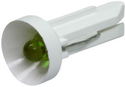 LED with plug-in socket, T4,5, 2 V, green