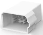Insulating housing for 6.3 mm, 4 pole, polyamide, natural, 180901