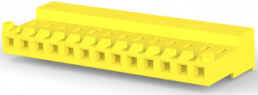 Socket housing, 13 pole, pitch 3.96 mm, straight, yellow, 4-643818-3