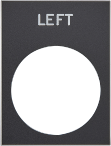 Label for pushbutton, ZB2BY2310
