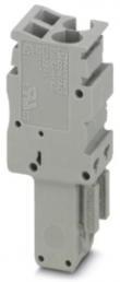 Plug, spring balancer connection, 0.08-4.0 mm², 2 pole, 24 A, 6 kV, gray, 3210622