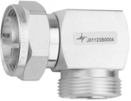 Coaxial adapter, 50 Ω, 7/16 plug to 7/16 socket, angled, 100024558