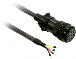 Power cable for servo motor, L 3 m, VW3M5D2AR30