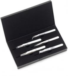 ESD tweezers kit (5 tweezers), antimagnetic, stainless steel, 3500TP