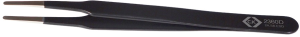 ESD assembly tweezers, uninsulated, antimagnetic, stainless steel, 123 mm, T2360D