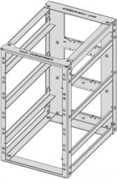 9 U shelf unit, (H x W x D) 423.4 x 252.65 x 341.8 mm, steel, 10170-017
