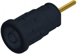 4 mm socket, solder connection, mounting Ø 12.2 mm, CAT III, black, SEP 2630 S1,9 SW