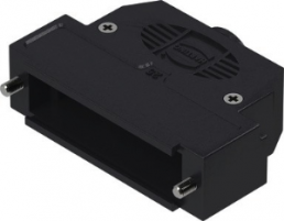 D-Sub connector housing, size: 3 (DB), straight 180°, cable Ø 3.5 to 11 mm, thermoplastic, black, 09670250482