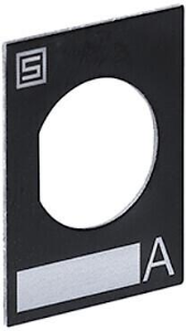 Aluminum designation label 24.5 x 29 mm for fuse holder FIZ/FUL, 0880.0002