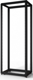52 U cabinet rack, mobile, (H x W x D) 2450 x 600 x 1000 mm, steel, black gray, 20630-251