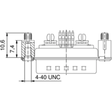 3043W2SAPP1W20X CONEC D-Sub Connectors Image 2