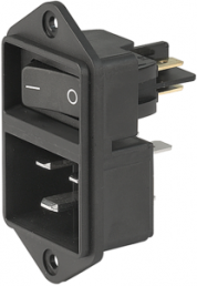 Combination element C20, 3 pole, screw mounting, plug-in connection, black, EC11.0001.001