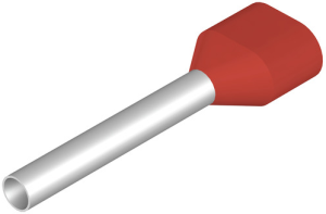 Insulated Wire end ferrule, 1.0 mm², 22 mm/14 mm long, DIN 46228/4, red, 9036330000