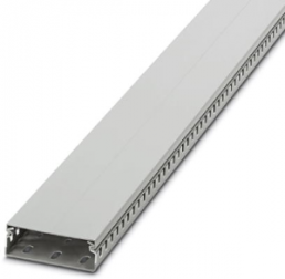 Wiring duct, (L x W x H) 2000 x 25 x 80 mm, Polycarbonate/ABS, gray, 3240343