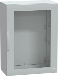 Control cabinet, (H x W x D) 1000 x 750 x 420 mm, IP65, polyester, light gray, NSYPLA1074TG