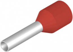 Insulated Wire end ferrule, 1.5 mm², 14 mm/8 mm long, DIN 46228/4, red, 9025720000