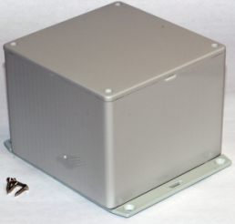 ABS enclosure, (L x W x H) 120 x 120 x 94 mm, light gray (RAL 7035), IP54, 1591VF2SGY