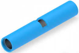 Butt connectorwith insulation, 0.31-2.08 mm², AWG 16 to 14, blue, 32.13 mm