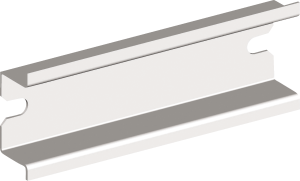 DIN rail, unperforated, 35 x 15 mm, W 205 mm, steel, galvanized, NSYAMRD243515TB