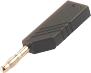 4 mm plug, screw connection, 0.5-1.5 mm², CAT O, black, LAS N WS SW