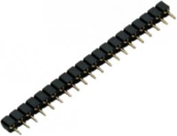 Pin header, 40 pole, pitch 2.54 mm, angled, black, 10120532