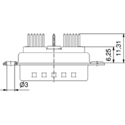 3H45W2PAR76A10X CONEC D-Sub Connectors Image 2
