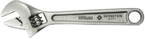 Adjustable wrench, 0-13 mm, 15°, 100 mm, 55 g, chromium-vanadium steel, 6-771