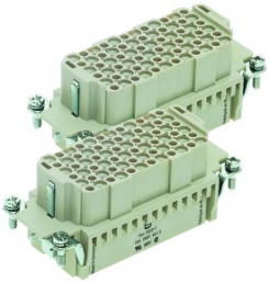 Socket contact insert, 32B, 144 pole, unequipped, crimp connection, with PE contact, 09160723111
