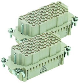 Socket contact insert, 32B, 144 pole, unequipped, crimp connection, with PE contact, 09160723111