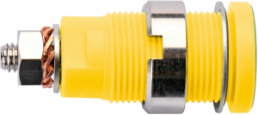 4 mm socket, screw connection, mounting Ø 12.2 mm, CAT III, yellow/green, SEB 6445 NI / GNGE