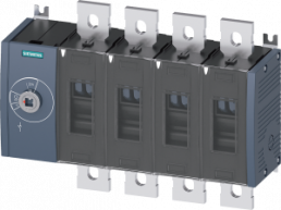 Load-break switch, 4 pole, 500 A, 1000 V, (W x H x D) 320 x 235 x 110 mm, screw mounting, 3KD4440-0QE10-0