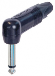 6.35 mm angle jack plug, 2 pole (mono), solder connection, NP2RX-BAG