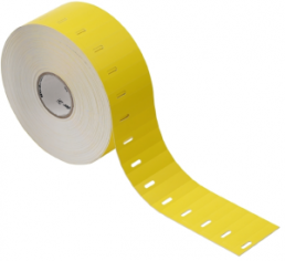 Polypropylene Label, (L x W) 50 x 12.5 mm, yellow, Roll with 2000 pcs