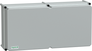 Polyester enclosure, (L x W x H) 230 x 720 x 360 mm, light gray (RAL 7035), IP66, NSYPLSC3672AG