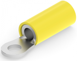 Insulated ring cable lug, 3.0-6.0 mm², AWG 12 to 10, 3.68 mm, M3.5, yellow