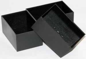 ABS enclosure, (L x W x H) 75 x 50 x 35 mm, black (RAL 9005), 1596B105-5