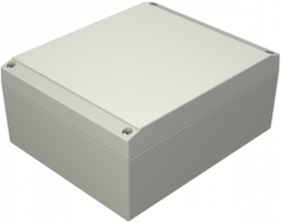 Aluminum enclosure, (L x W x H) 180 x 150 x 81 mm, gray (RAL 7038), IP66, 041518080