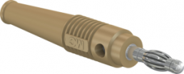 4 mm plug, solder connection, 2.5 mm², brown, 64.9199-27
