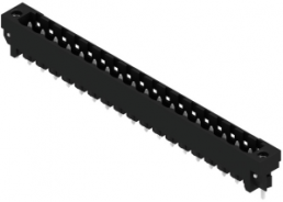 Pin header, 18 pole, pitch 5.08 mm, straight, black, 1838600000