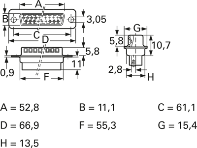 167296-1 AMP D-Sub Connectors Image 2