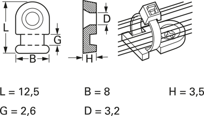 151-28119 HellermannTyton Cable Holders Image 2