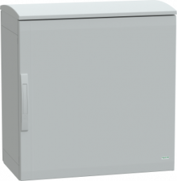 Control cabinet, (H x W x D) 750 x 750 x 420 mm, IP44, polyester, light gray, NSYPLAT774G