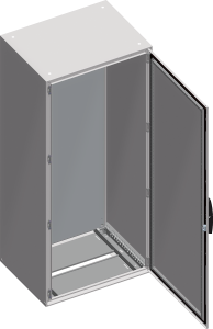 Control cabinet, (H x W x D) 1600 x 800 x 400 mm, IP55, sheet steel, light gray, NSYSM16840P