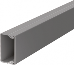 Cable duct, (L x W x H) 2000 x 35 x 20 mm, PVC, stone gray, 6026362