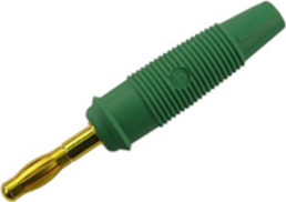 4 mm plug, solder connection, 1.5 mm², CAT O, green, LAS 30 GN AU