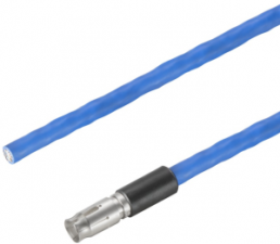 Sensor actuator cable, M12-cable socket, straight to open end, 4 pole, 3 m, Radox EM 104, blue, 4 A, 2003930300